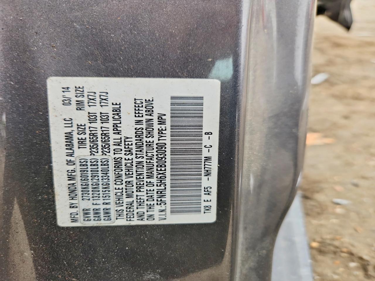 Honda Odyssey Exl