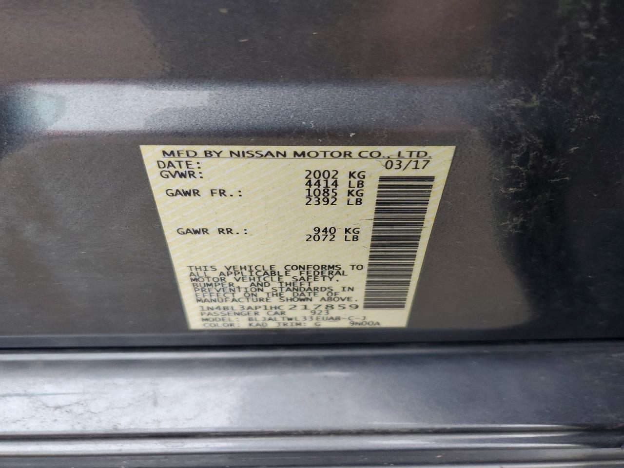 Nissan Altima 3.5 Sl