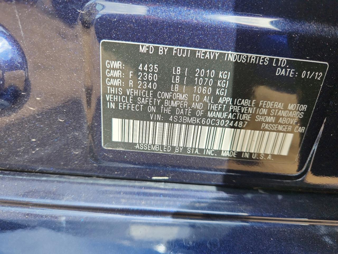 Subaru Legacy 2.5i Limited