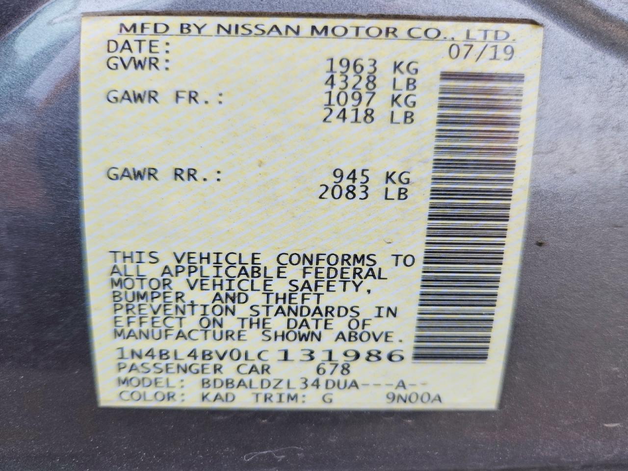 Nissan Altima 2.5 S
