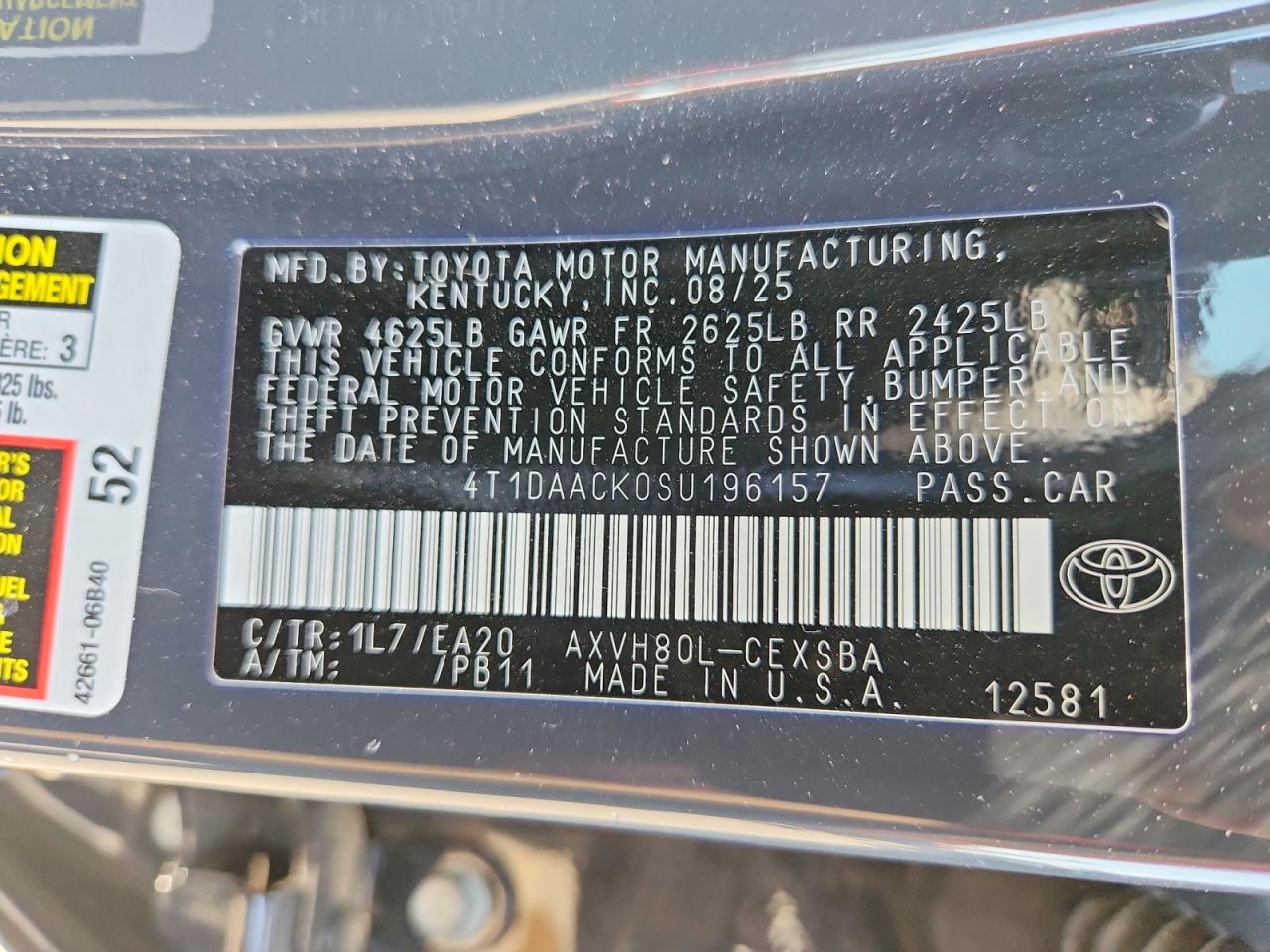 Toyota Camry Le