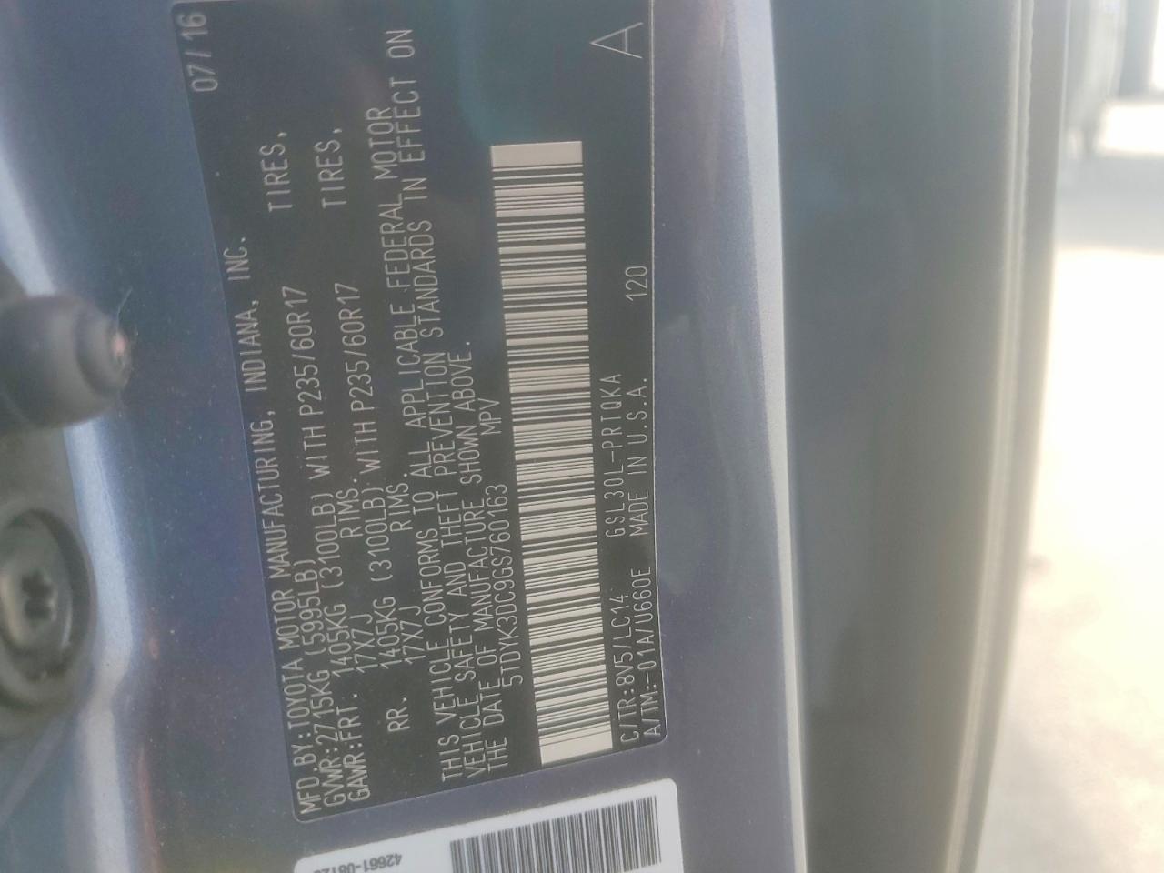Toyota Sienna Xle 8-passenger
