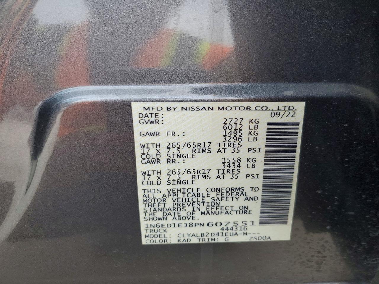 Nissan Frontier Sv