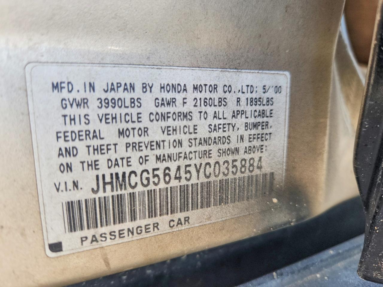 Honda Accord Lx