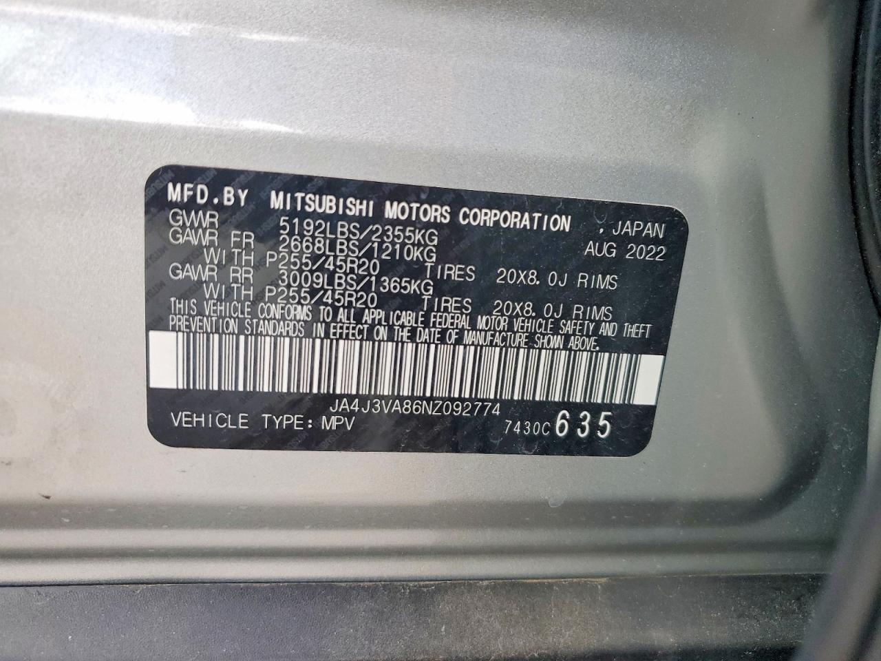 Mitsubishi Outlander Sel