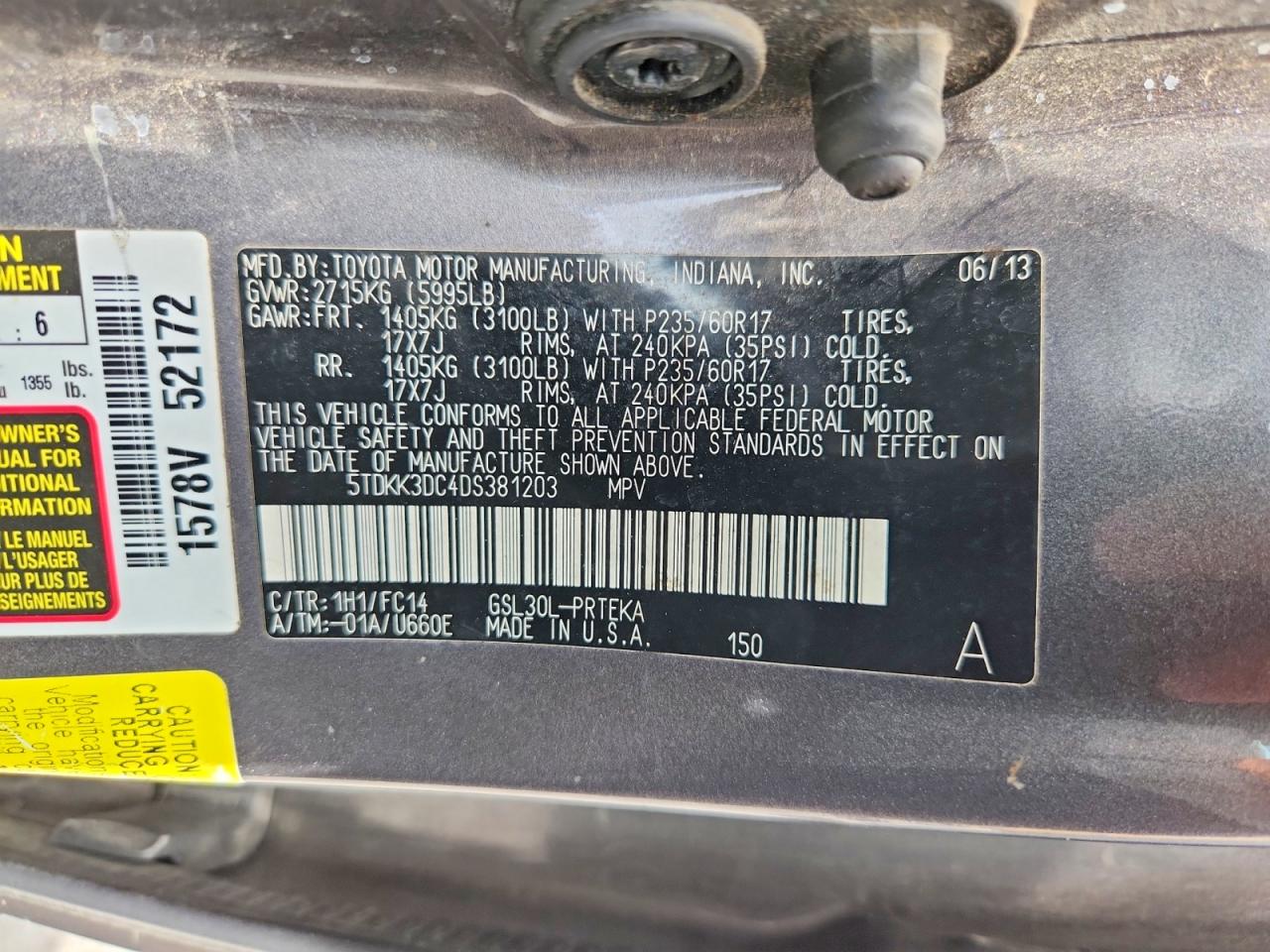 Toyota Sienna Le