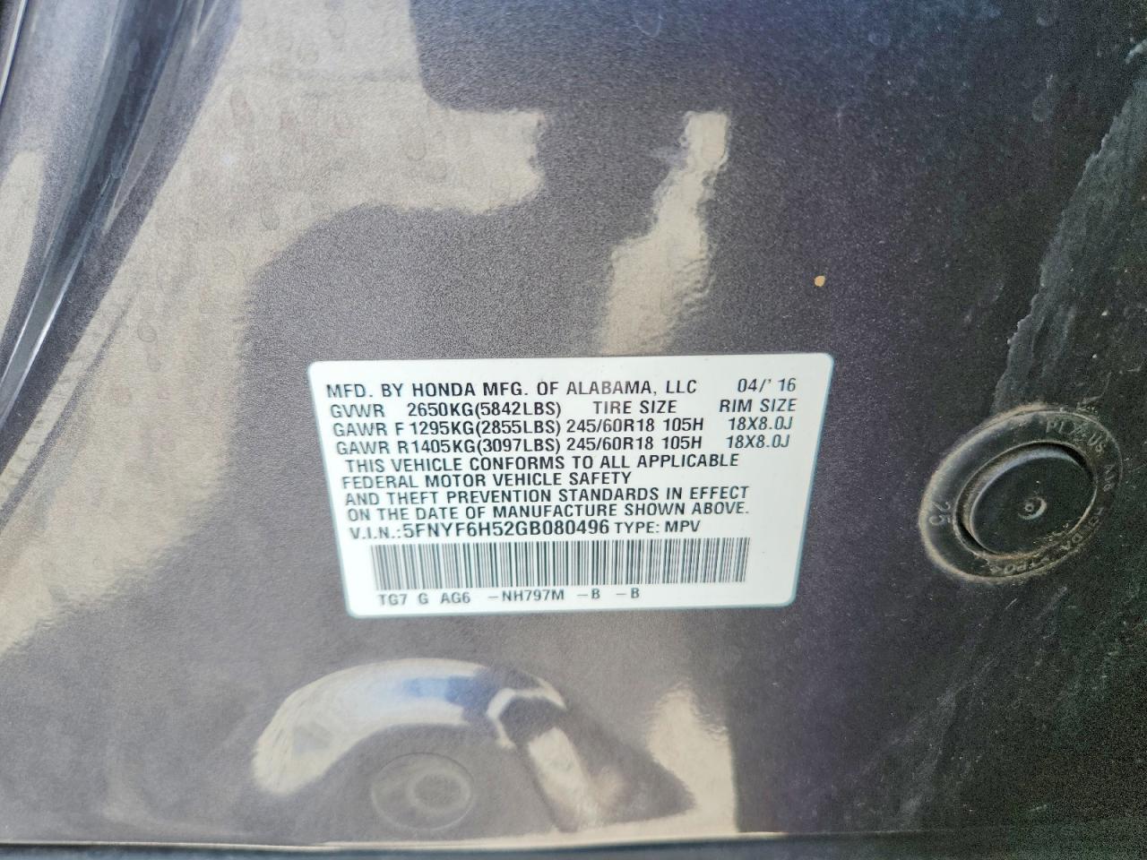 Honda Pilot Exl