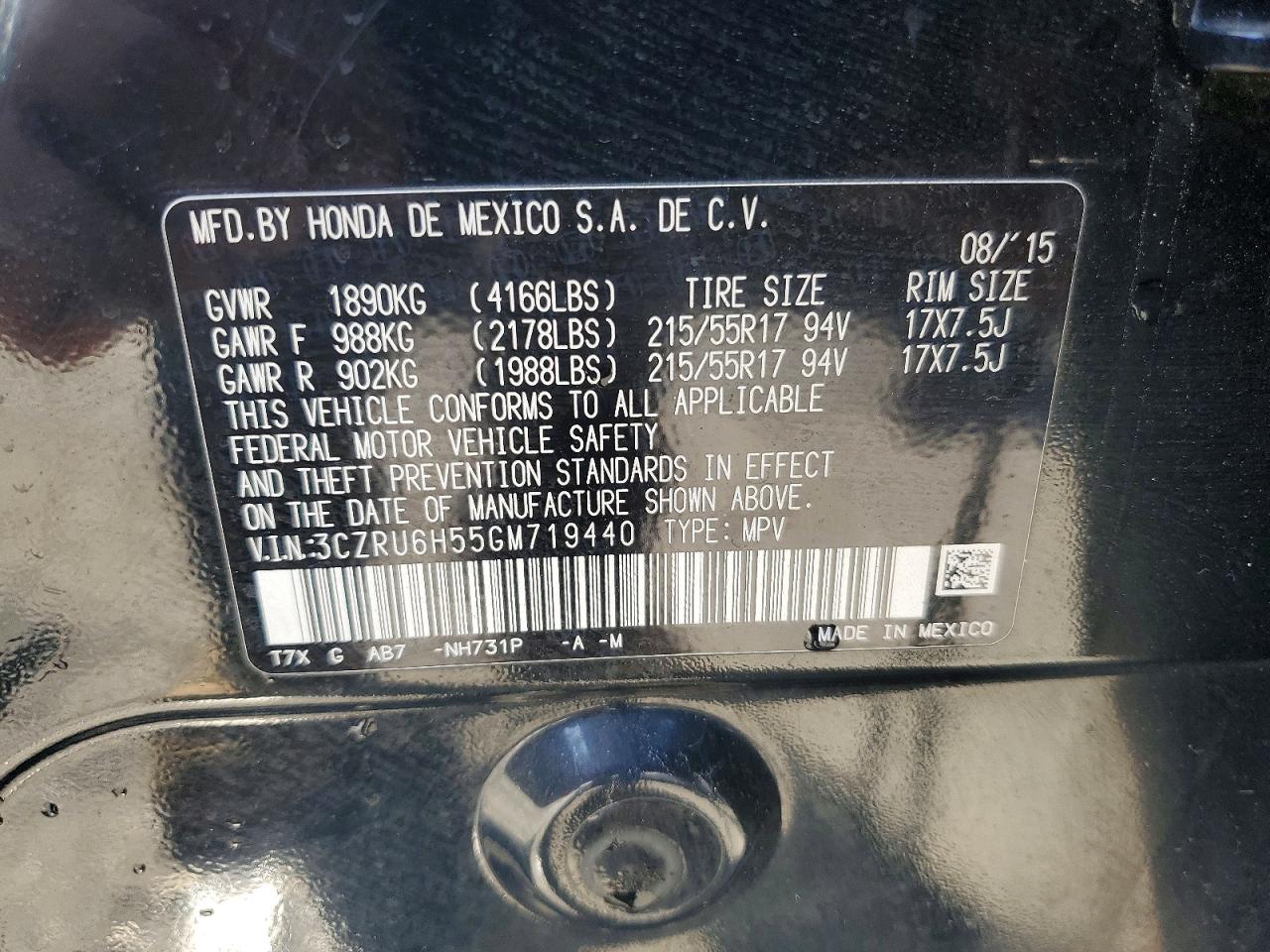 Honda HR-V Ex