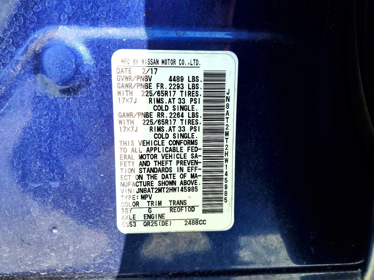 Nissan Rogue Sv