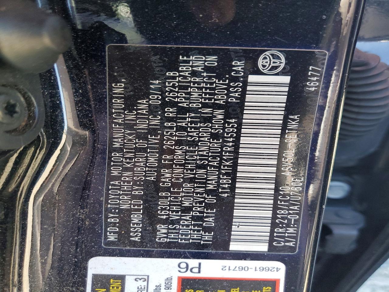 Toyota Camry Le