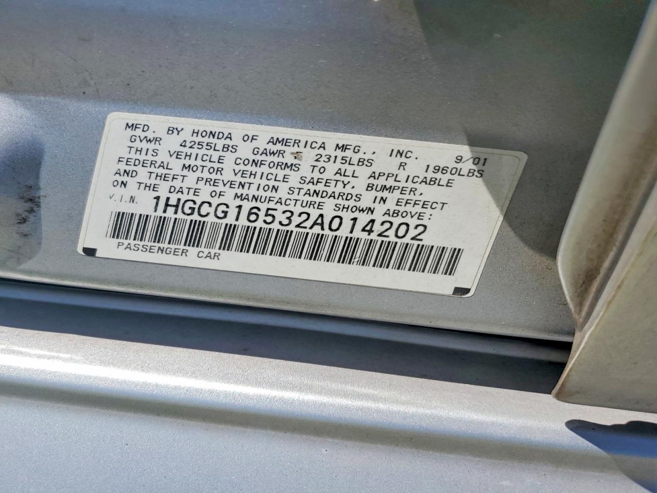 Honda Accord Ex