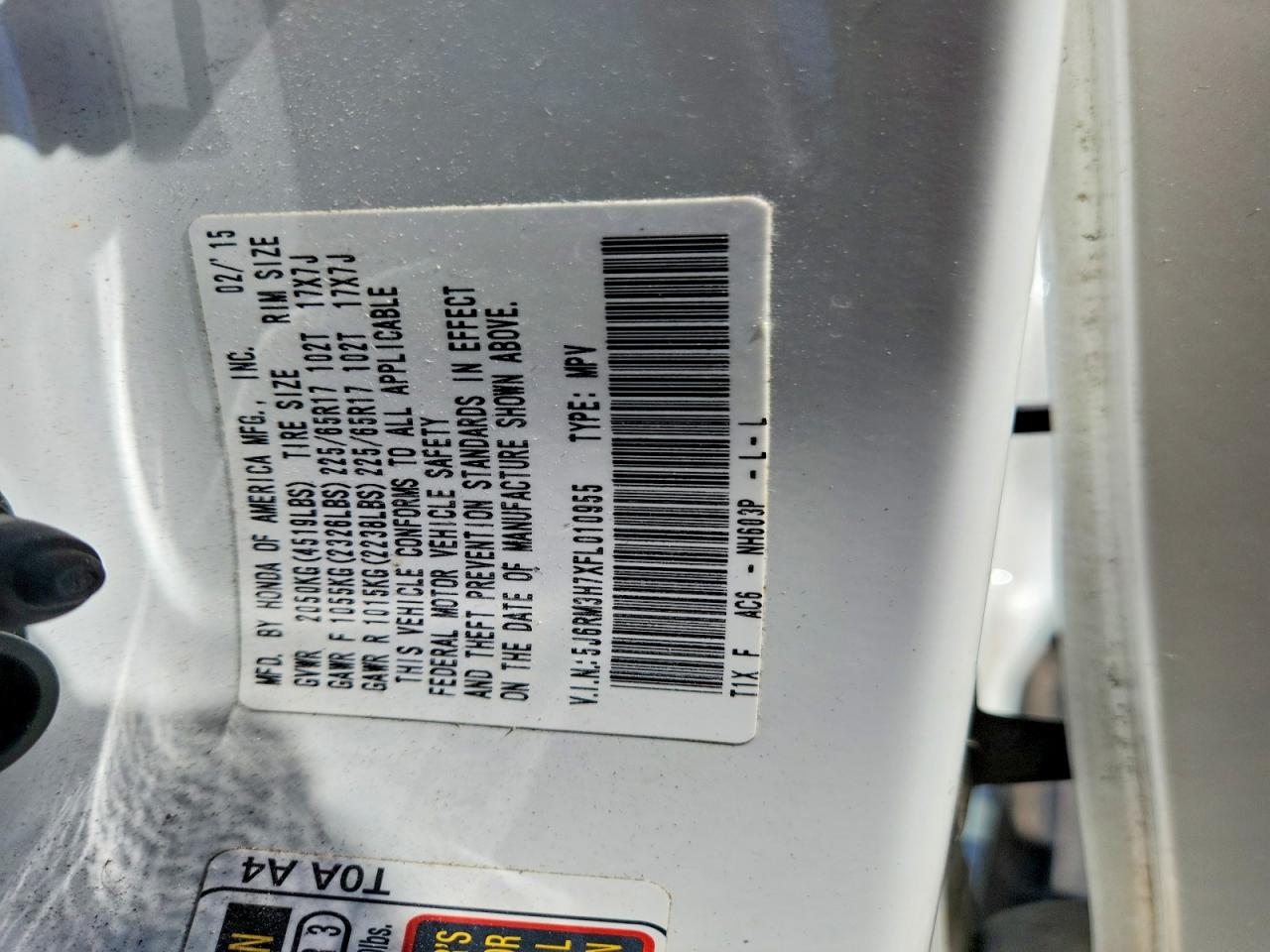 Honda Crv Exl
