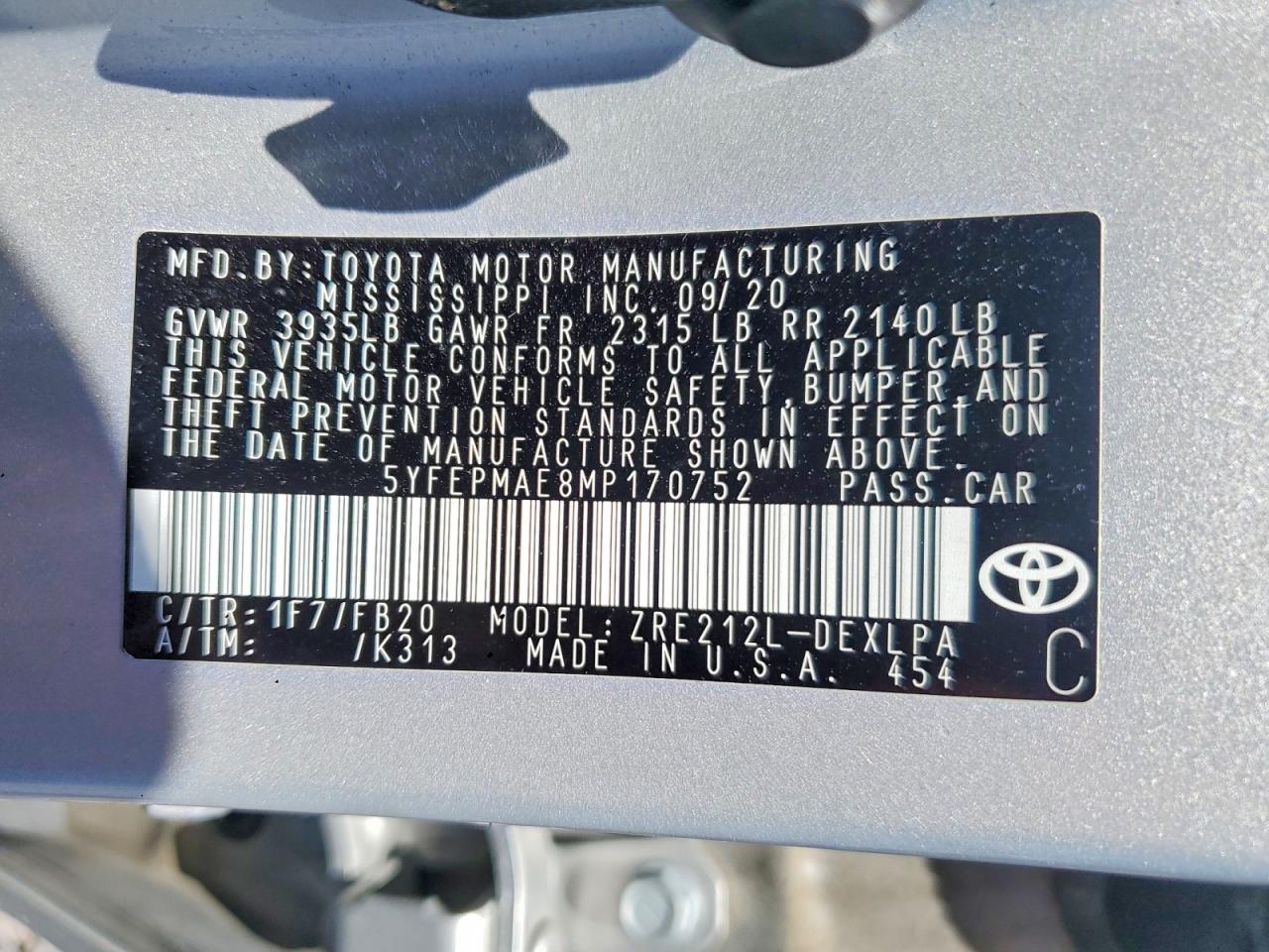 Toyota Corolla Le