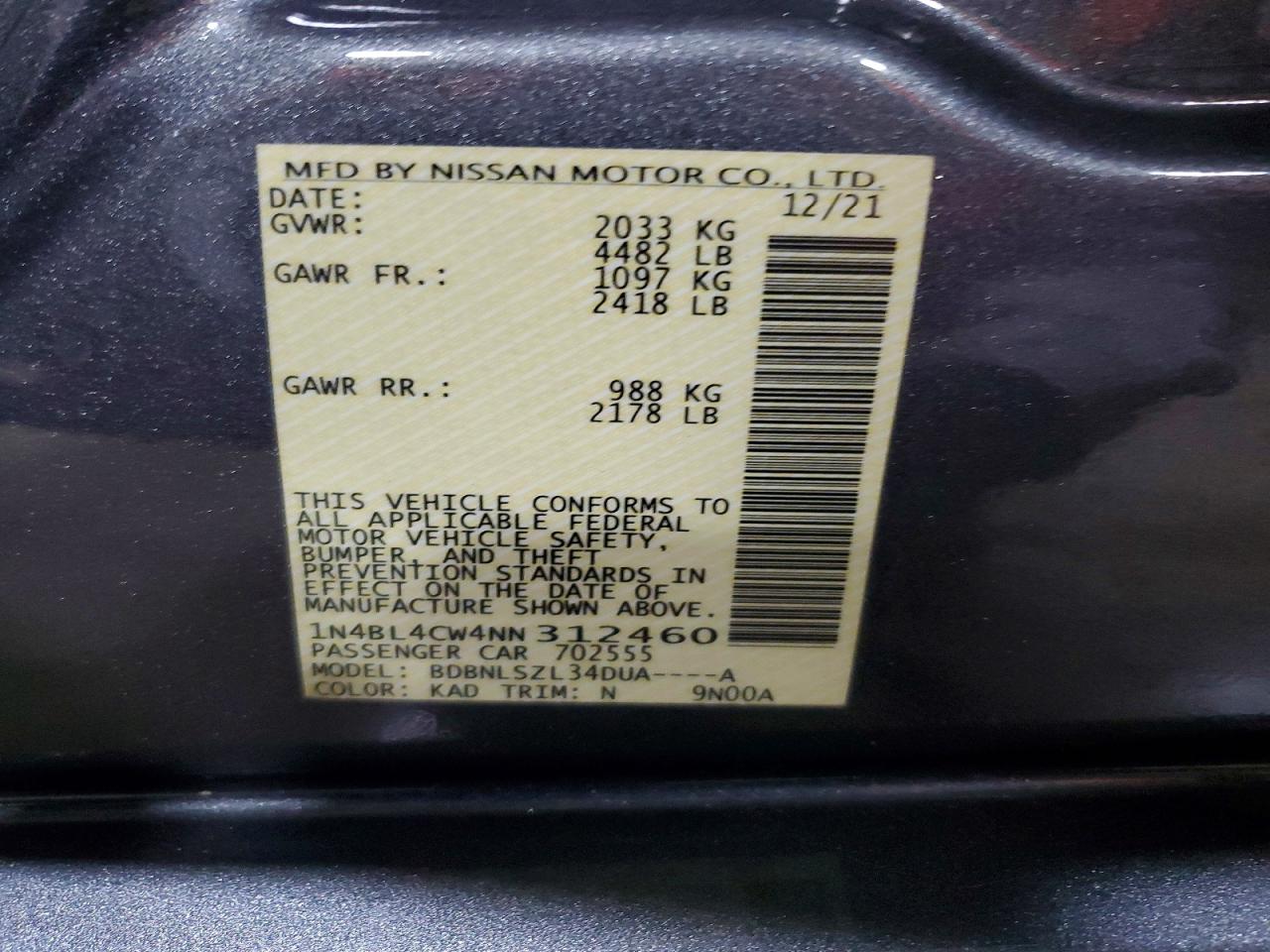 Nissan Altima Sr