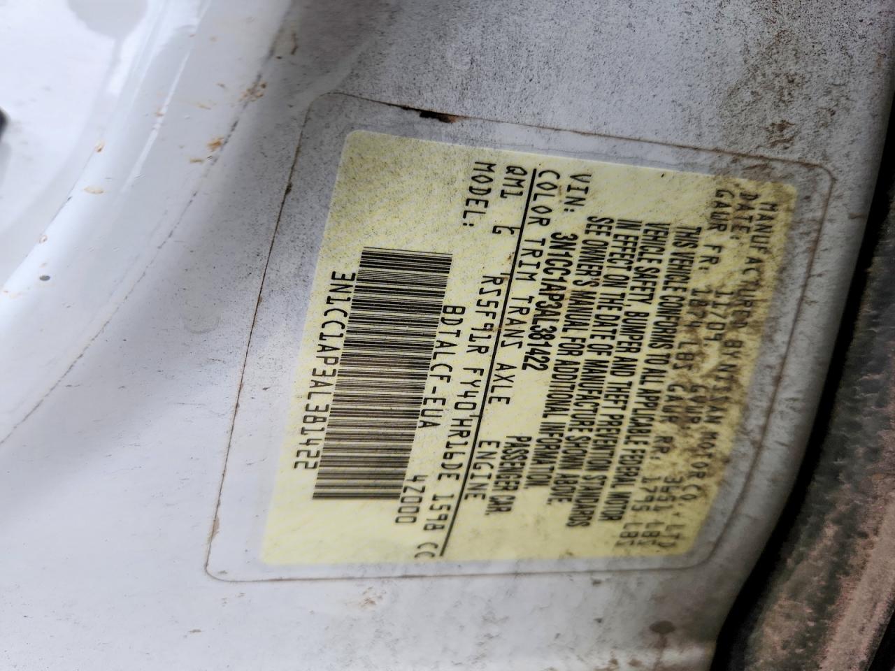Nissan Versa 1.6 Base