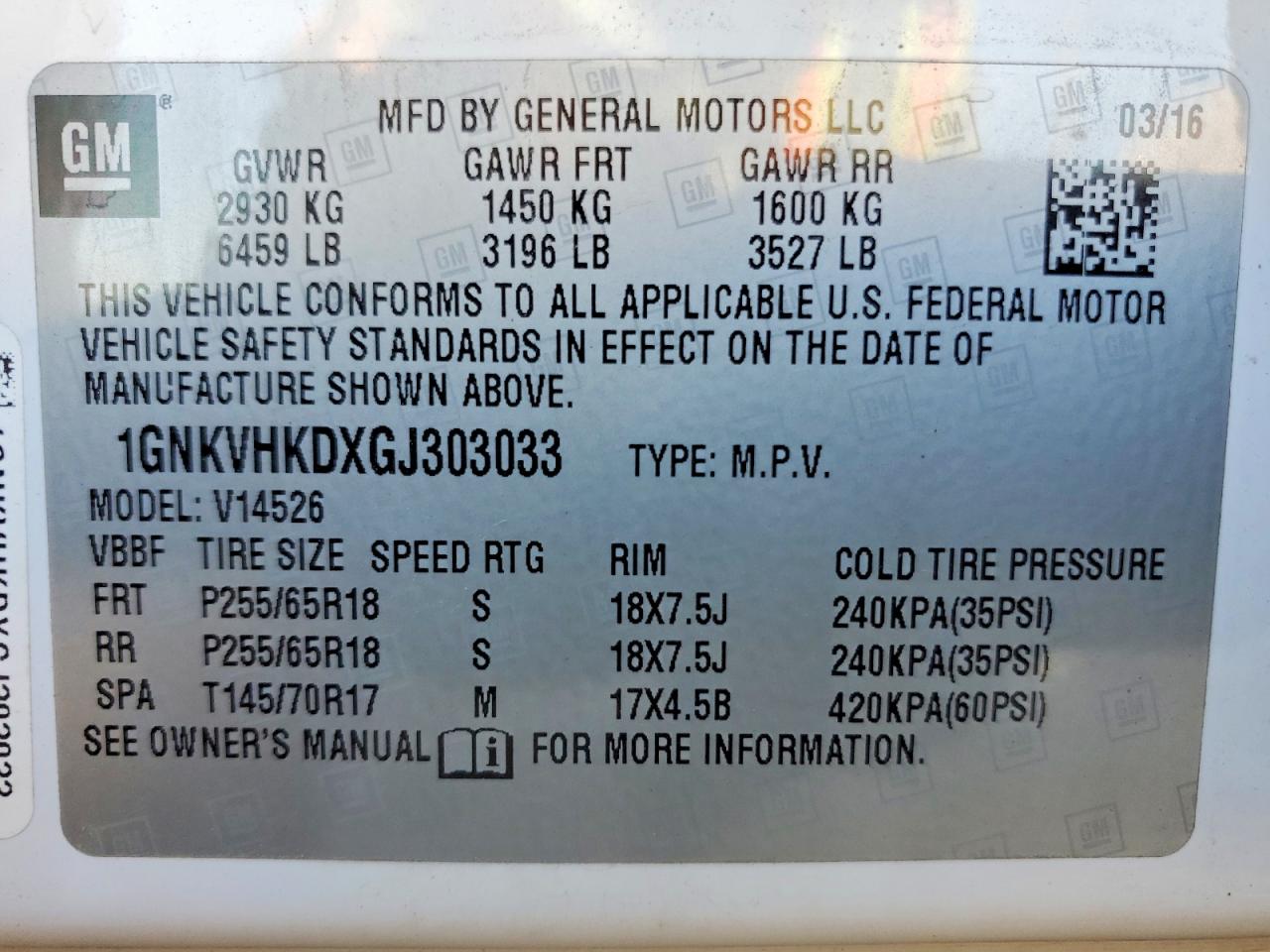 Chevrolet Traverse Lt