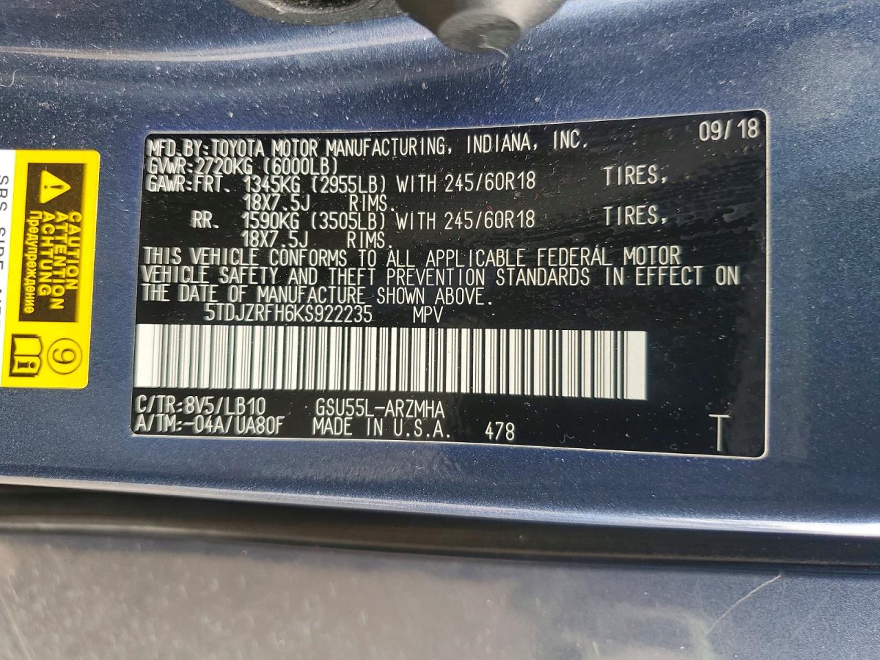 Toyota Highlander Xle