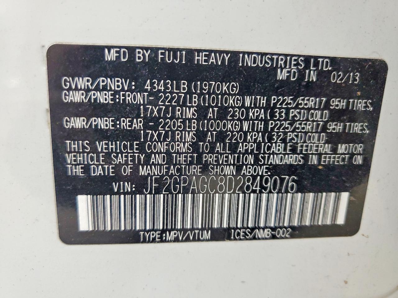 Subaru Xv 2.0 Limited