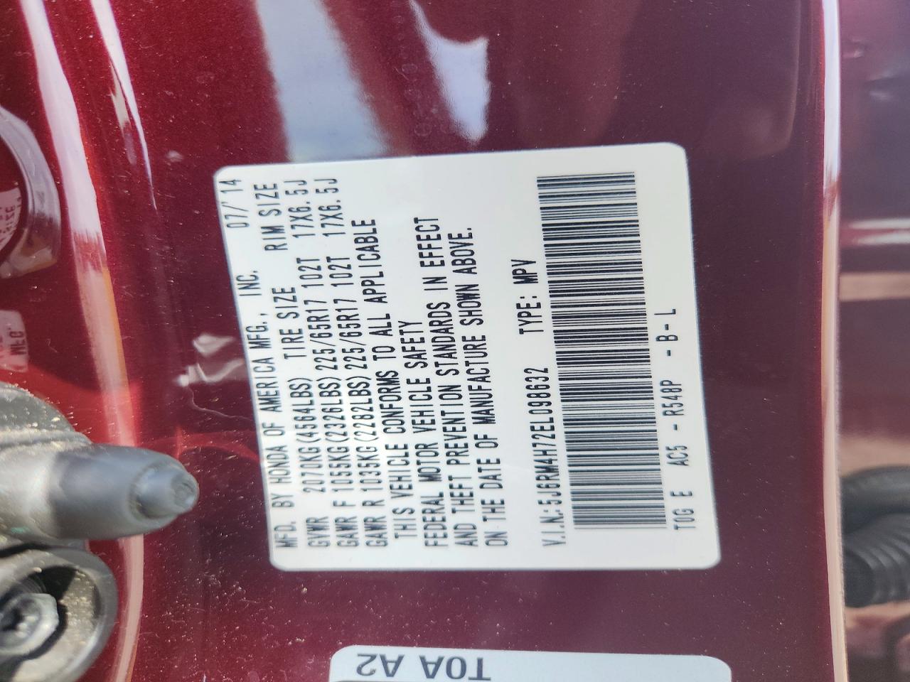 Honda Crv Exl