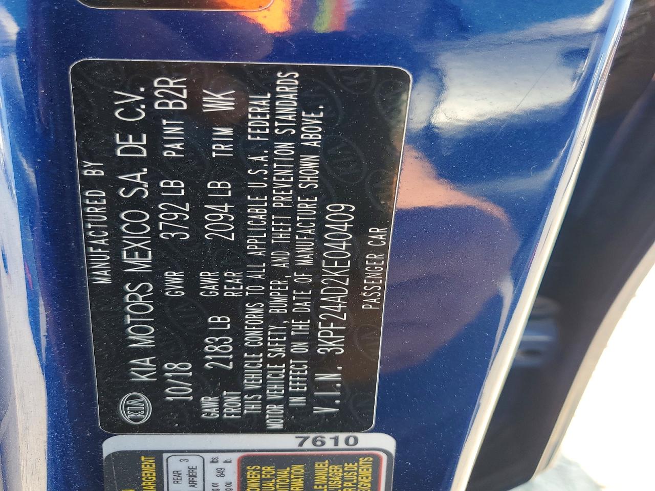 Kia Forte Lxs