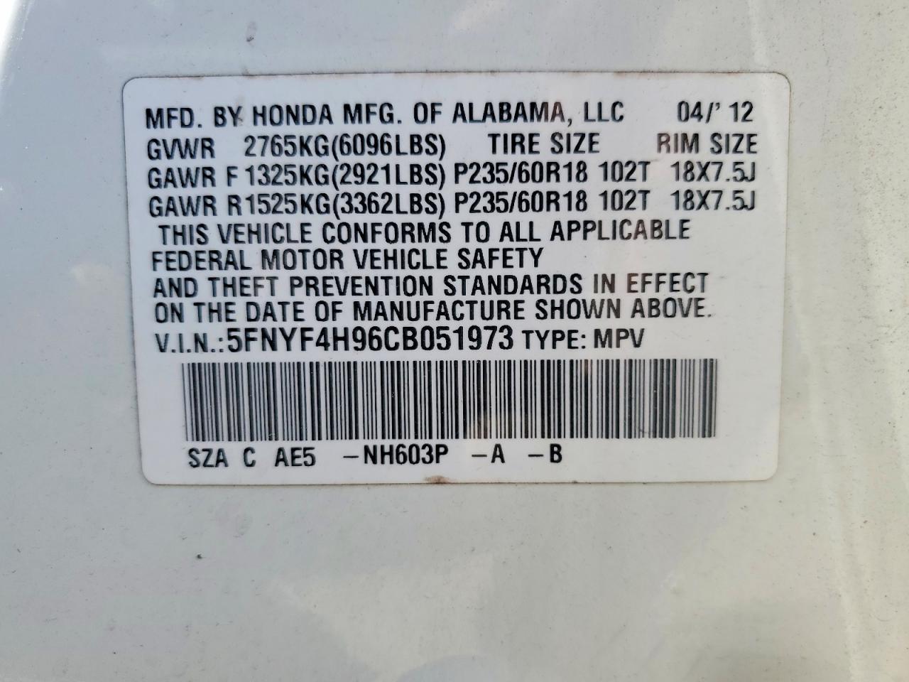 Honda Pilot Touring