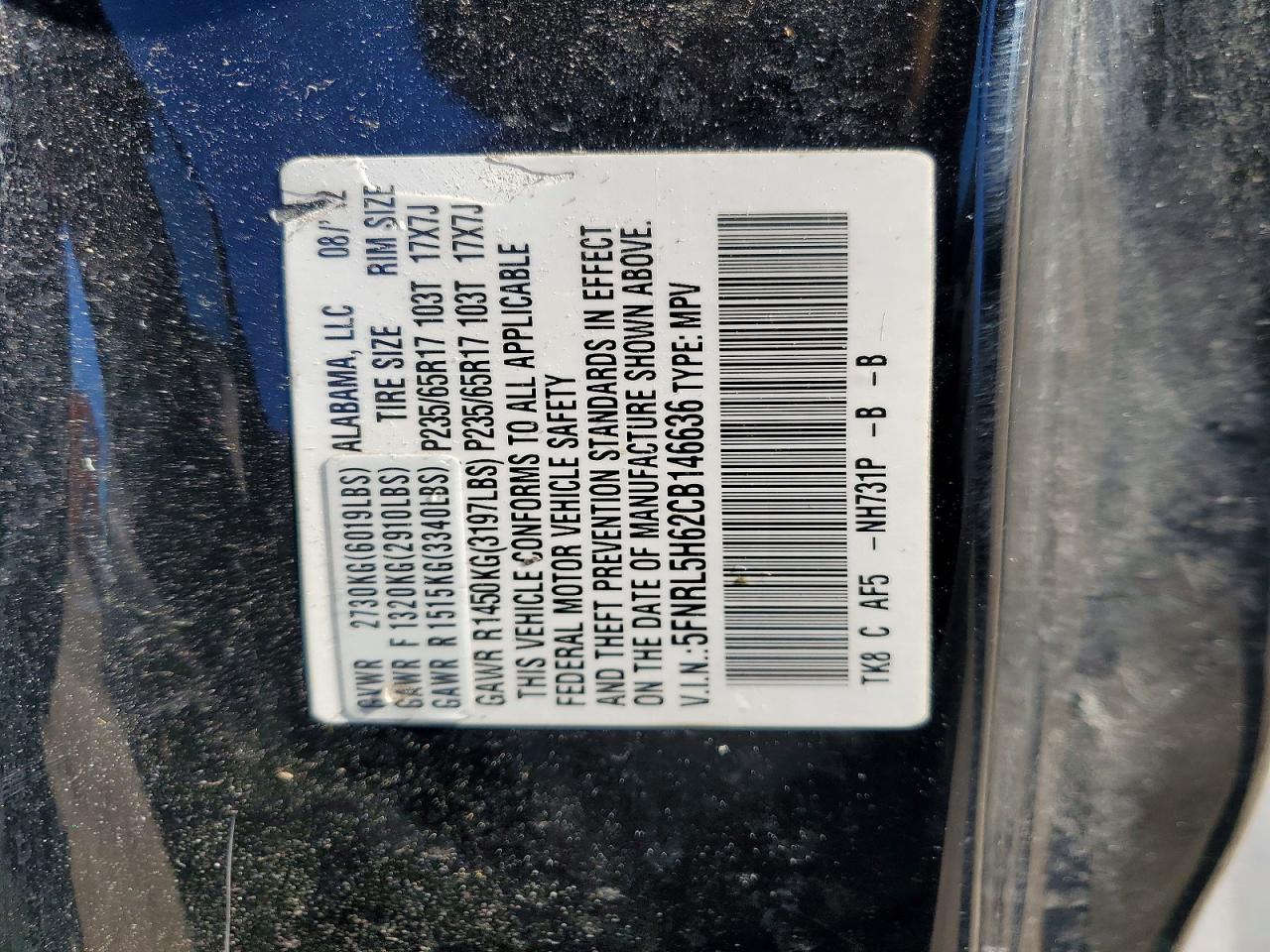 Honda Odyssey Exl
