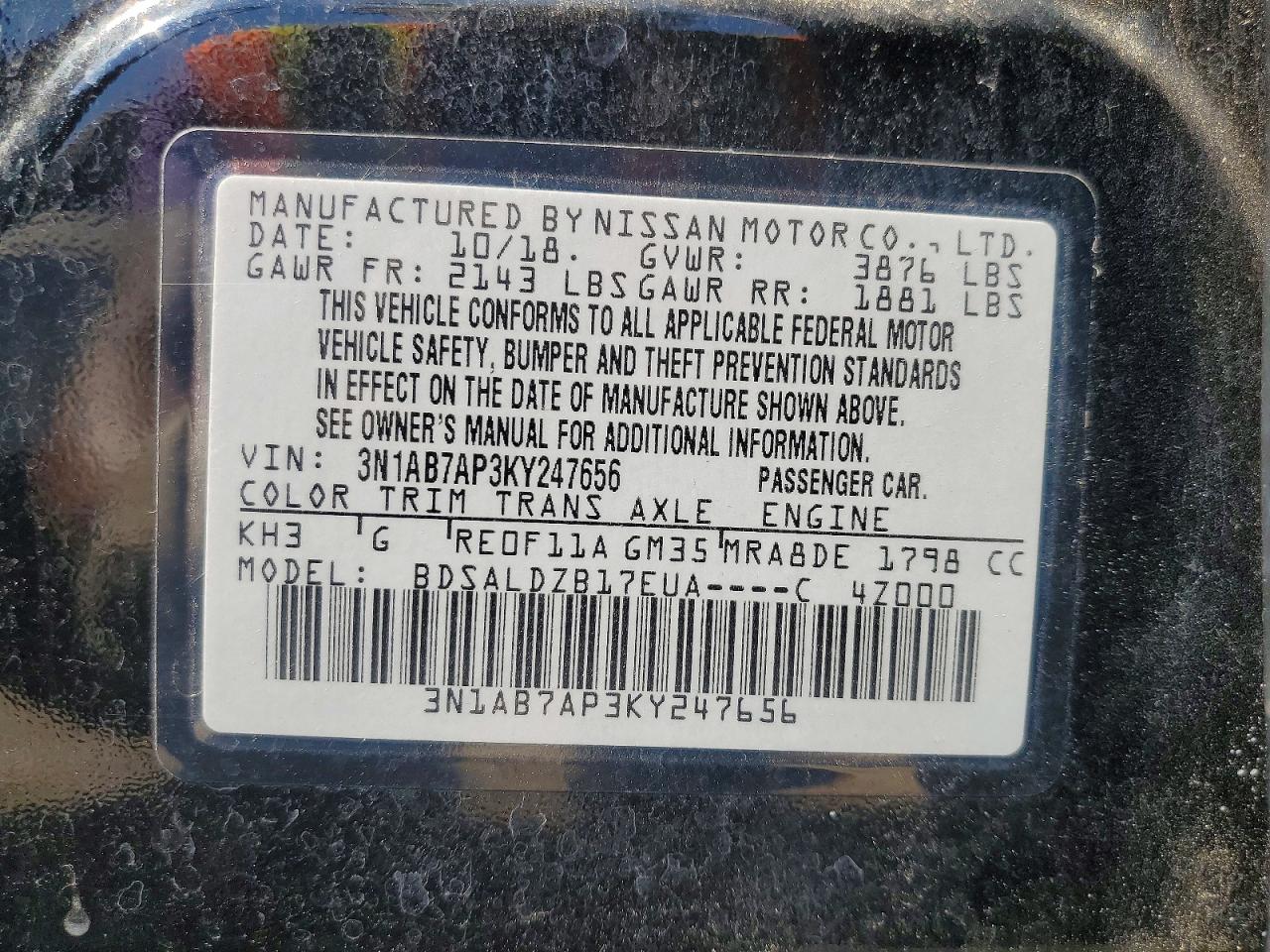 Nissan Sentra Sv