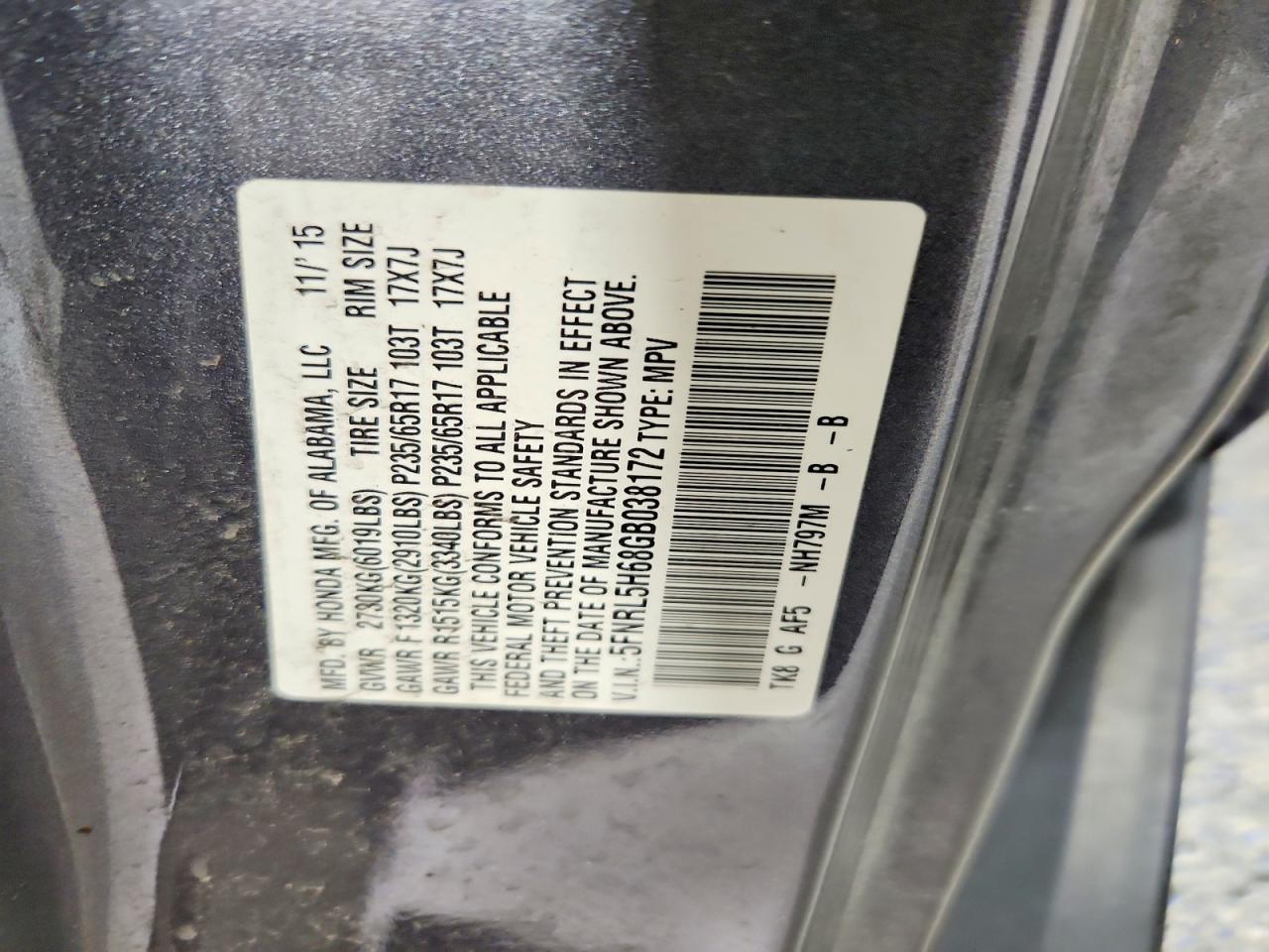 Honda Odyssey Exl