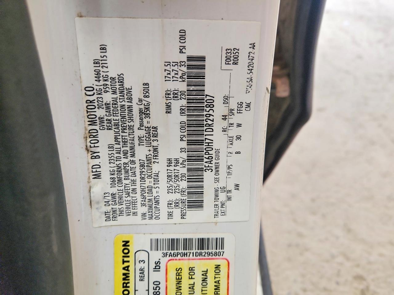 Ford Fusion Se