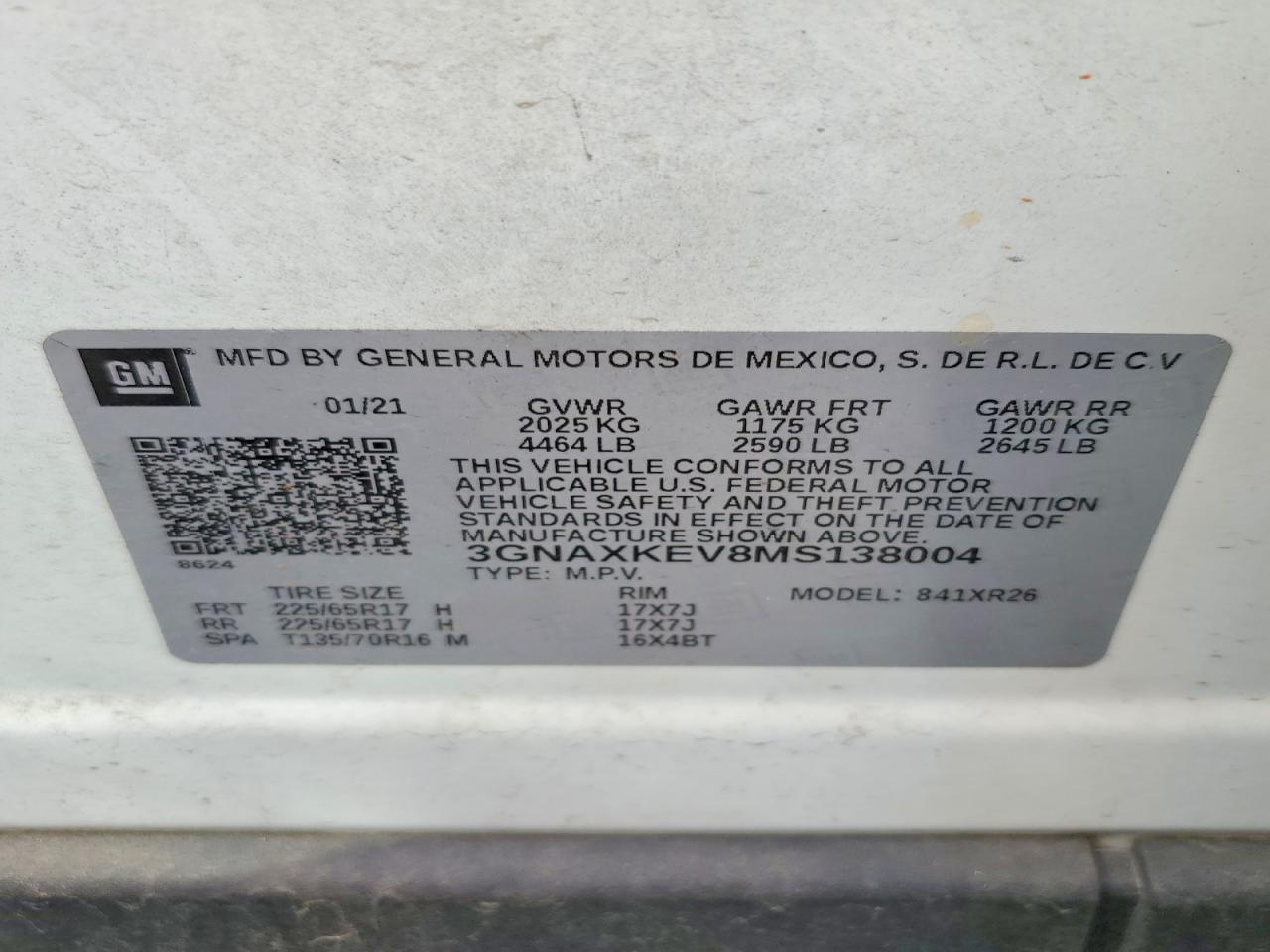 Chevrolet Equinox Lt