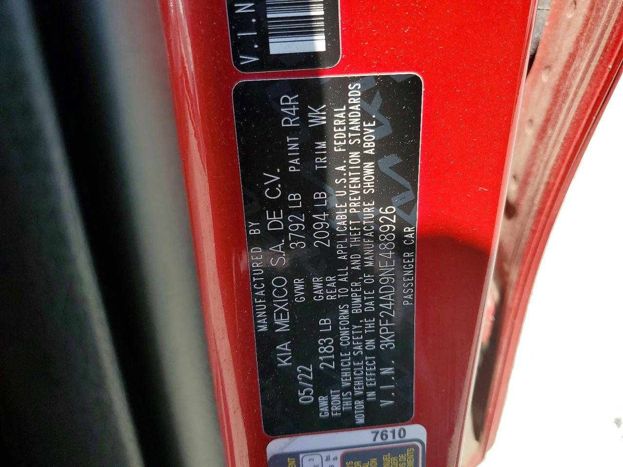 Kia Forte Lxs