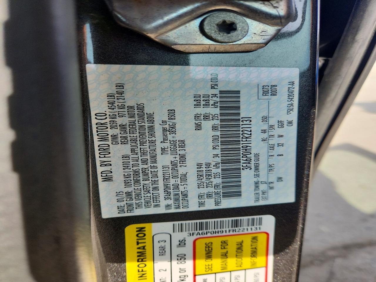 Ford Fusion Se