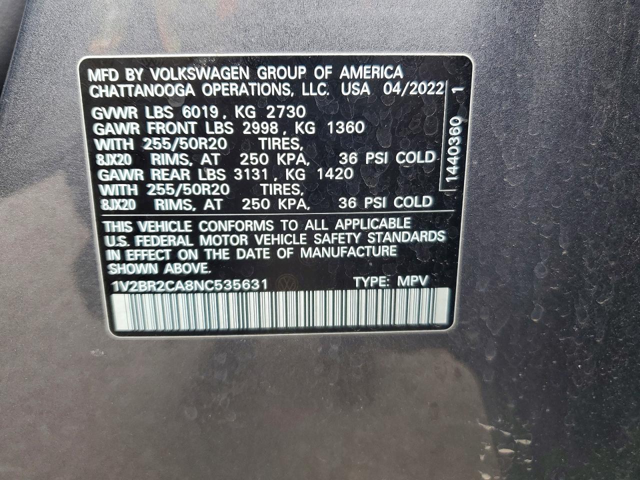 Volkswagen Atlas Sel