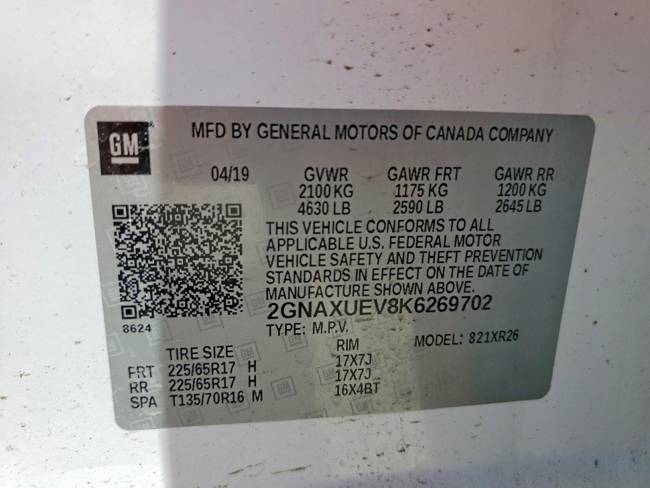 Chevrolet Equinox Lt