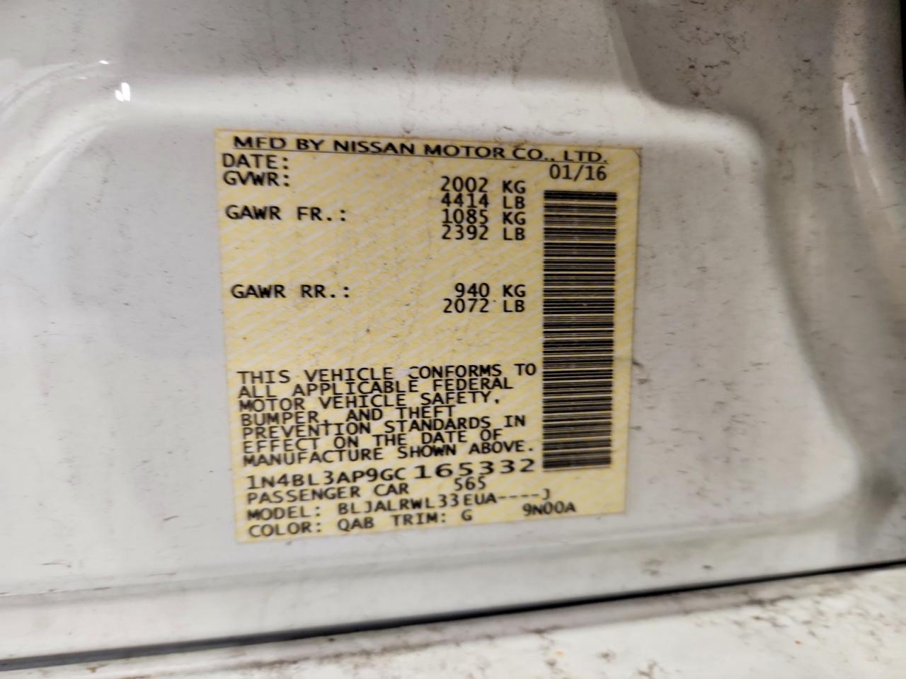 Nissan Altima 3.5 Sl