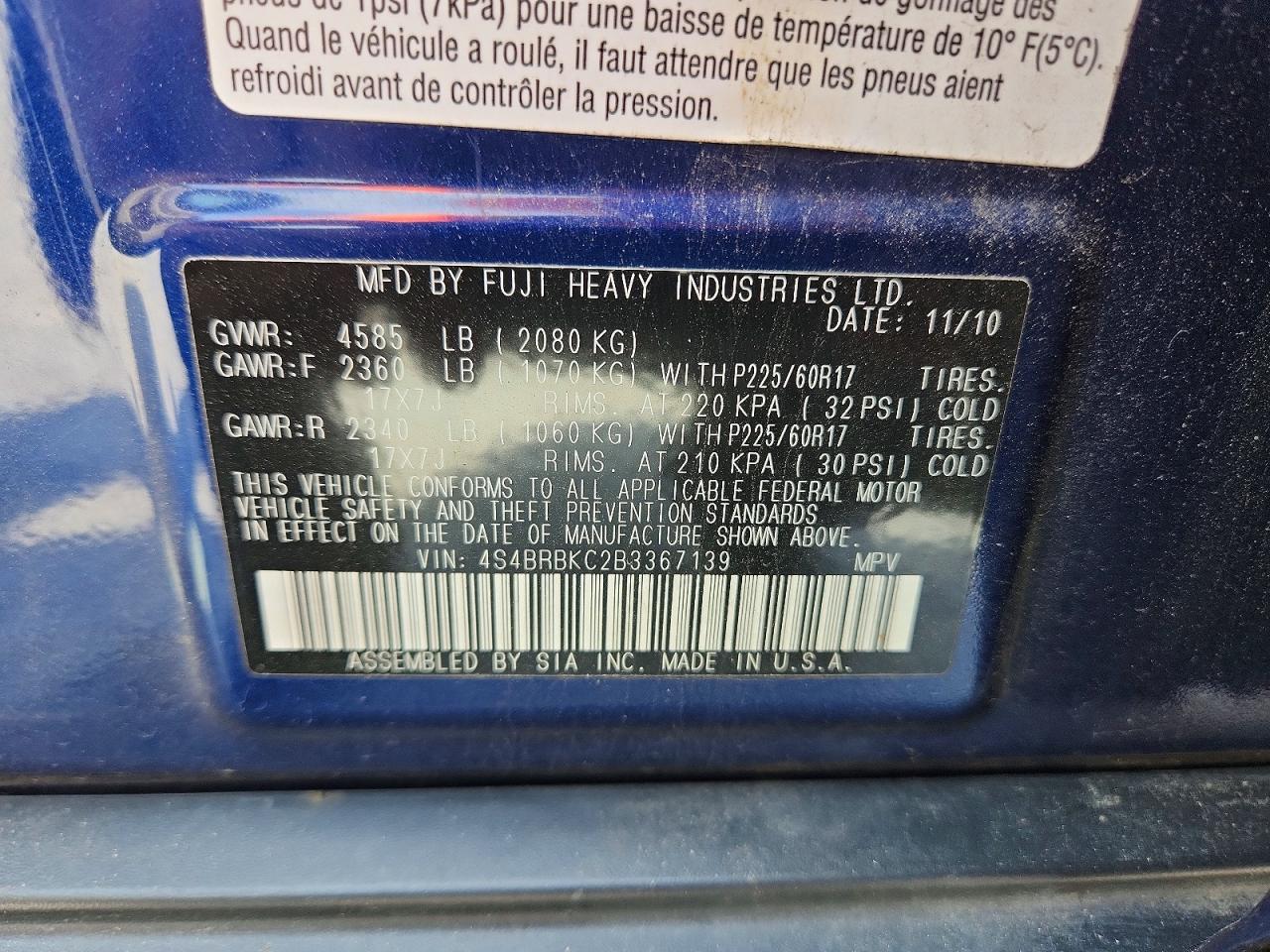 Subaru Outback 2.5i Limited