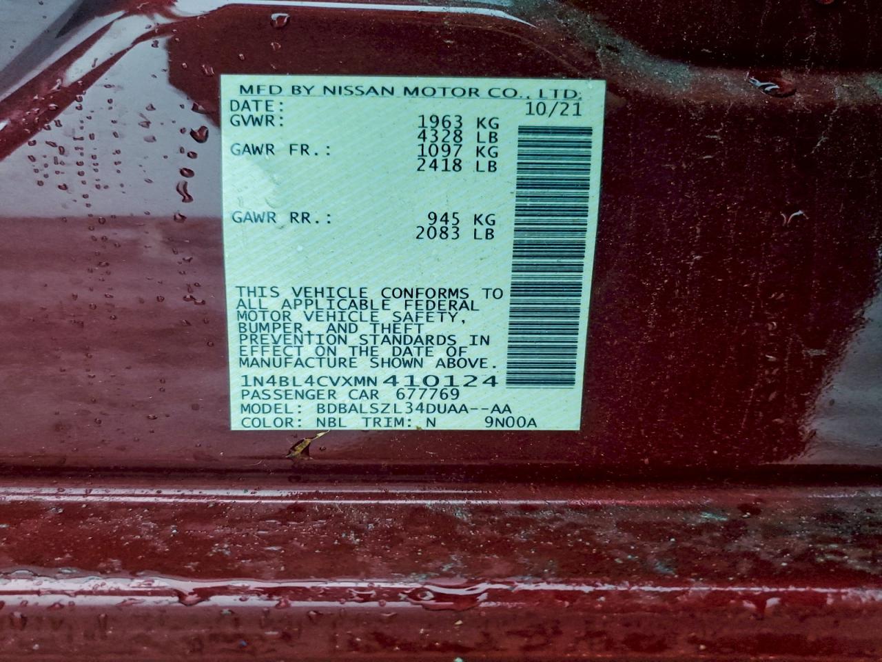 Nissan Altima Sr