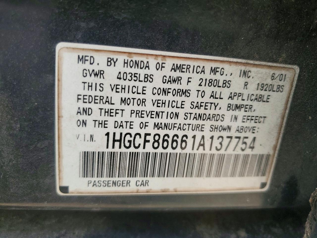 Honda Accord Value