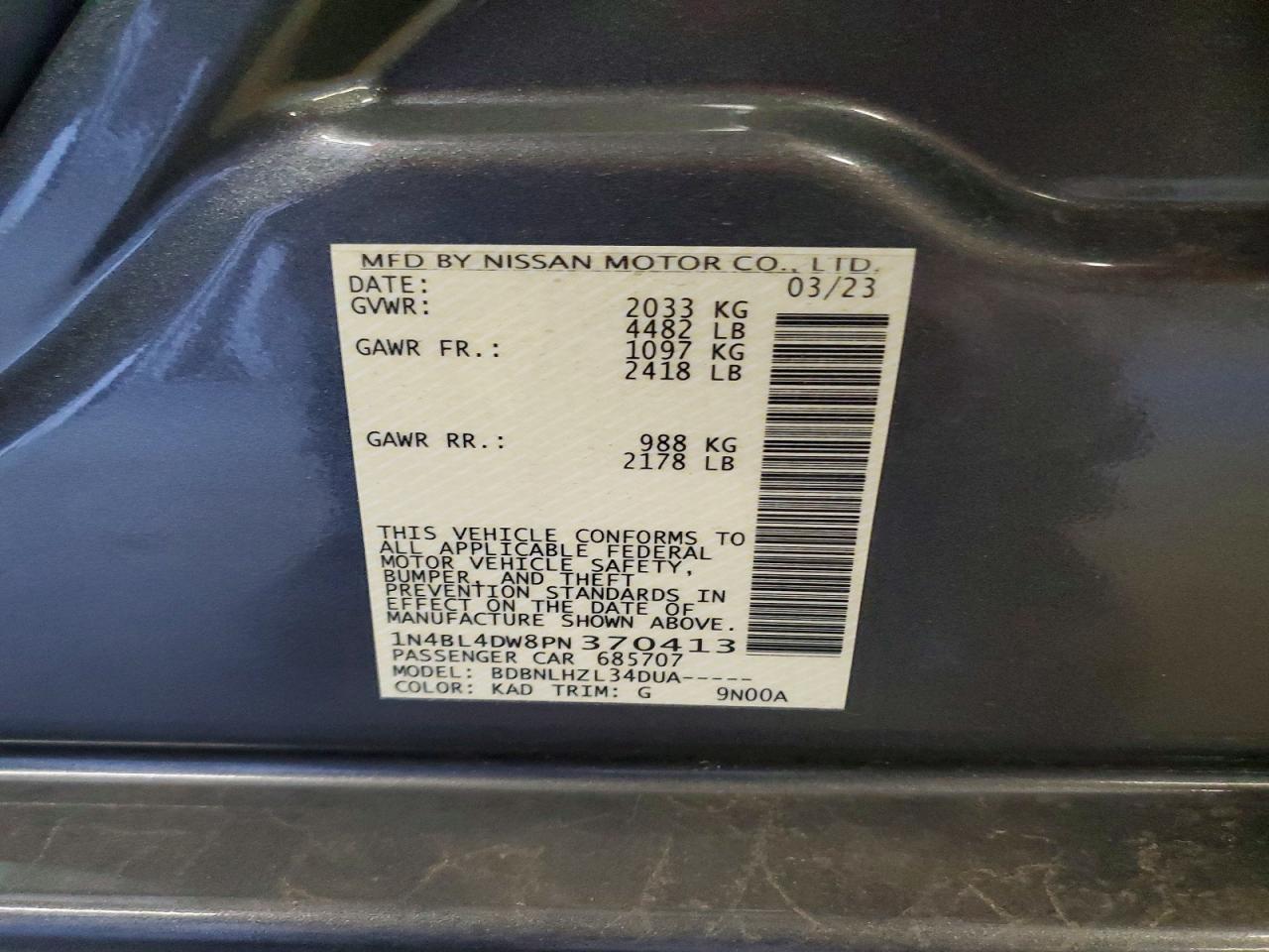 Nissan Altima Sv