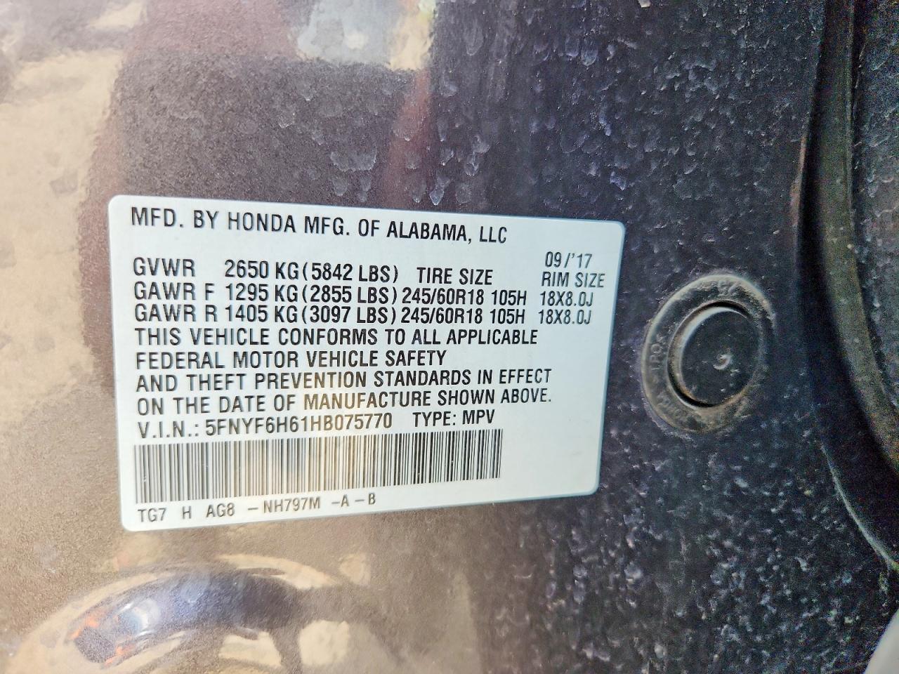Honda Pilot Exl