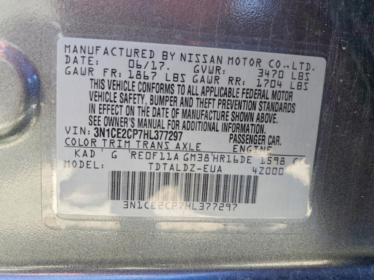 Nissan Versa Sv