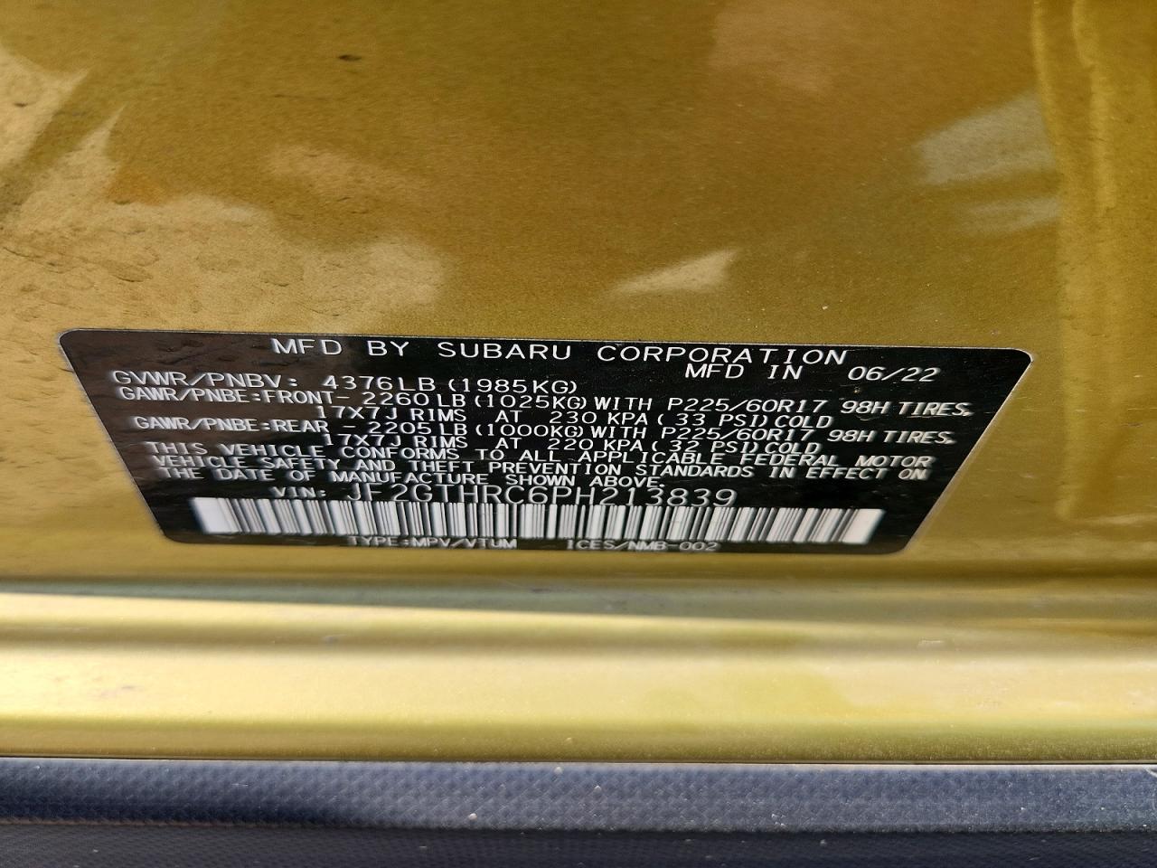Subaru Crosstrek Sport