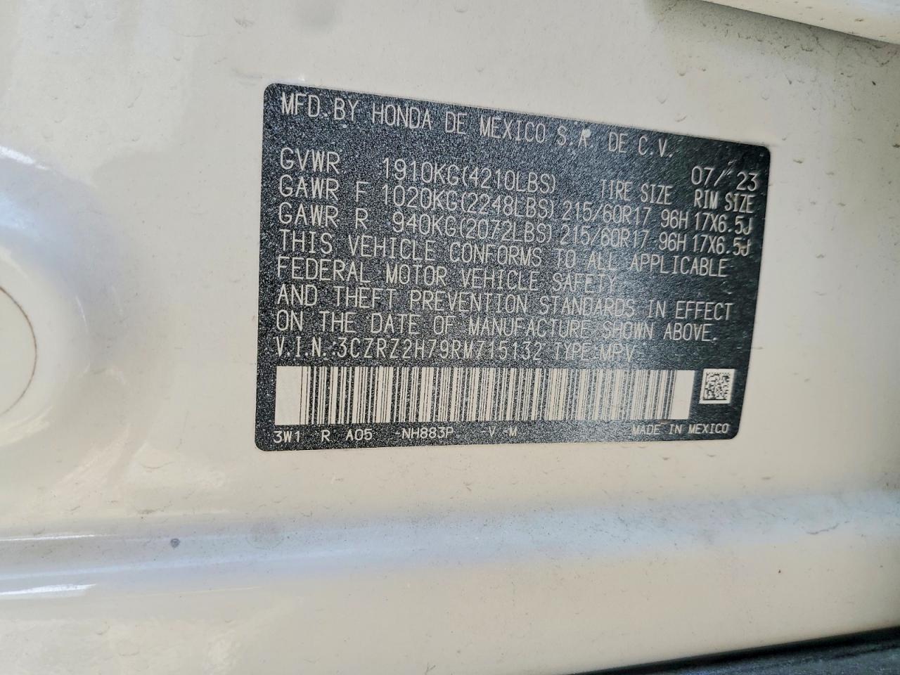 Honda HR-V Exl