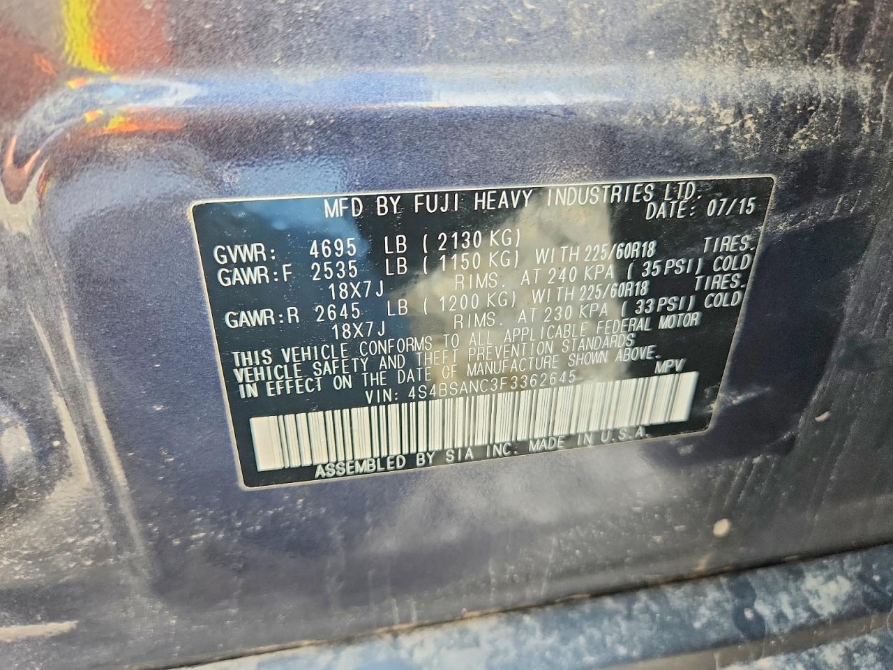 Subaru Outback 2.5i Limited
