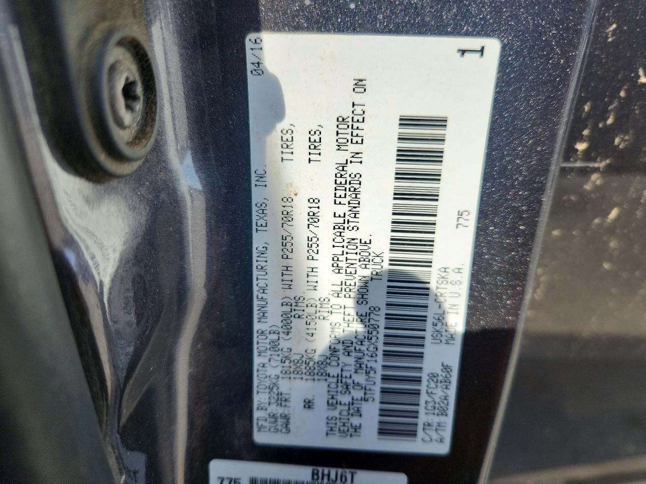 Toyota Tundra Sr5