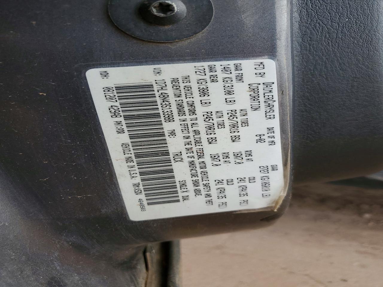 Dodge Dakota Quad Slt