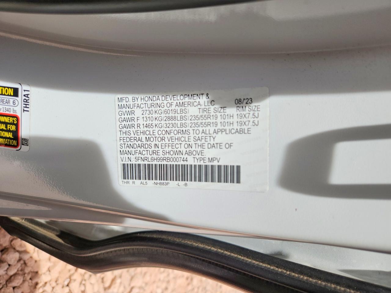 Honda Odyssey Elite