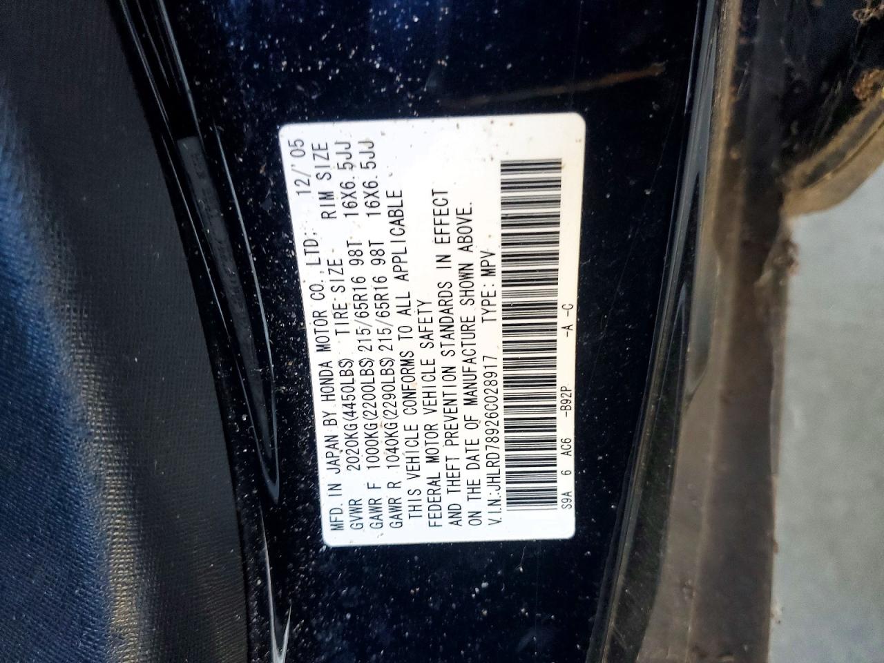 Honda Crv Se