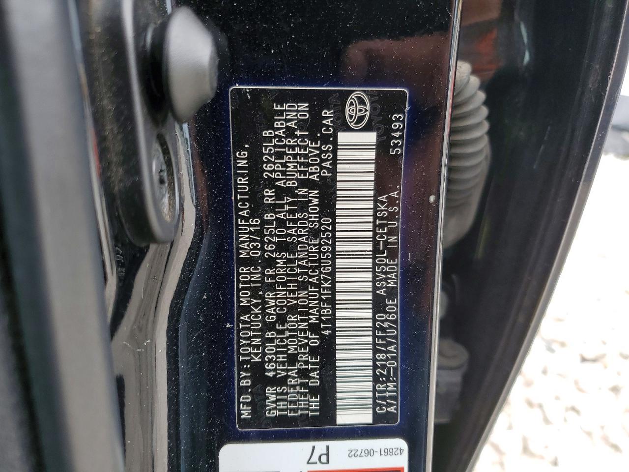 Toyota Camry Se