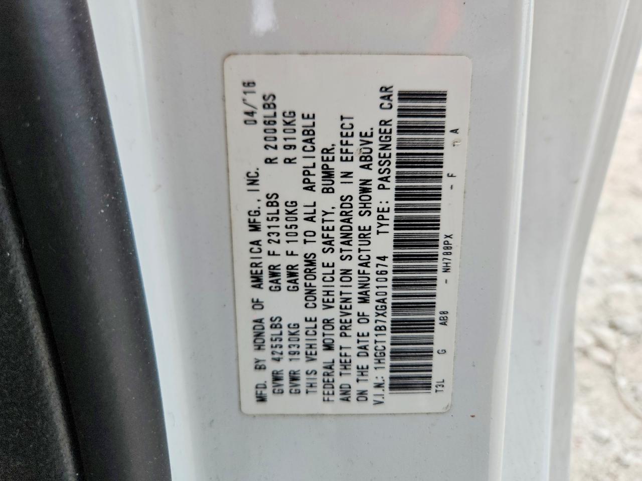 Honda Accord Ex